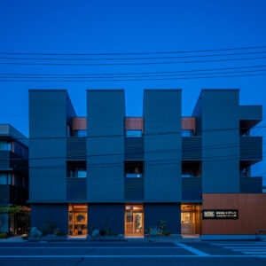 高性能賃貸住宅,SE構法,木造3階建て,外観,