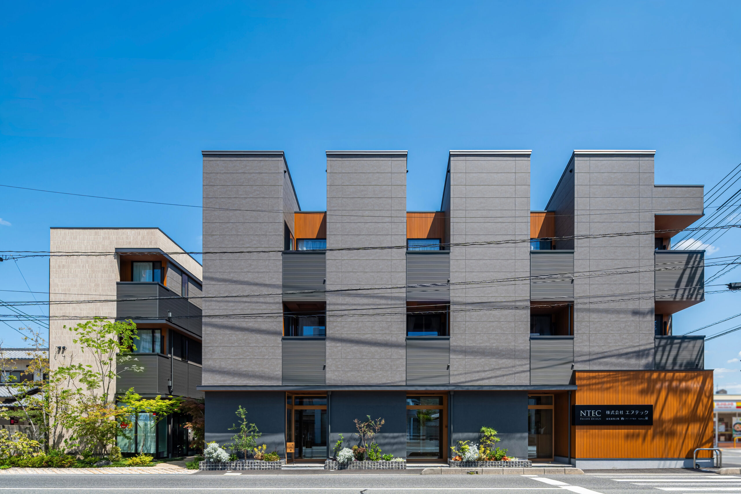 高性能賃貸住宅,SE構法,木造3階建て,外観,